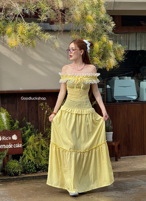Off Shoulder Long Maxi Dress